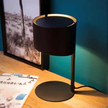 Lucide Knulle - lampe à poser - Ø 15 x 28,5 cm - noir