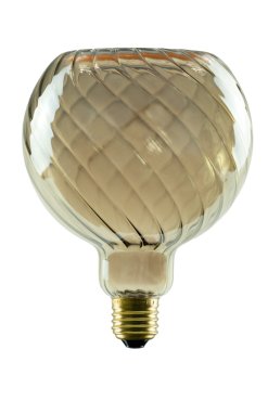 Segula Ampoule LED - Floating Line Twisted - Ø 12,5 x 16,5 cm - E27 - 6W dimmable - 1900K - fumé
