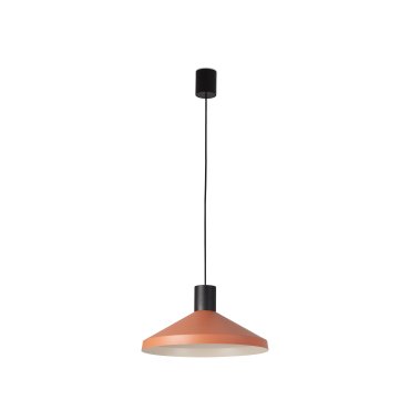 Faro Kombo - lampe suspendue - Ø 40 x 20,5 cm - terracota et noir