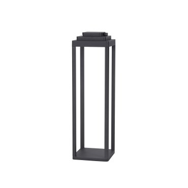 Nova Luce Figi - lampadaire portable avec port USB - 50 cm - 2W LED dimmable inclus - IP65 - anthracite