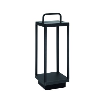 Nova Luce Bali - lampadaire solaire portable avec port USB - 51 cm -2W dimmable LED inclus - IP65 - anthracite