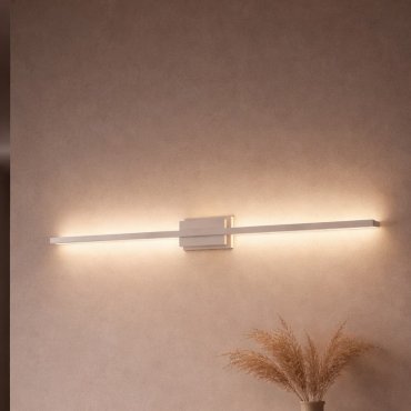 Nova Luce Azure - applique murale - 6,9 x 11,8 x 120,5 cm - 28,5W LED inclus - blanc sable