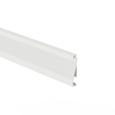 KLUS Olis - plinthe en aluminium - 1,4 x 8 cm - blanc