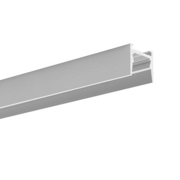 KLUS Micro-HG - Profilé LED pour un faisceau plus étroit - 1,6 x 1,5 cm - argent anodisé