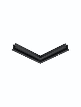 Nova Luce Q-Connector - connecteur d'angle pour profilé magnétique encastré - 30,3 x 6,5 x 3,9 cm - noir sable