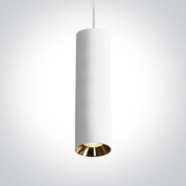 ONE Light Cylinder - lampe suspendue - Ø 7,5 x 240 cm - blanc