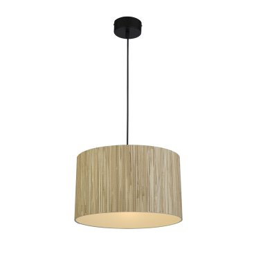 Searchlight Meadow - lampe suspendue - Ø 35 x 120 cm - brun et noir