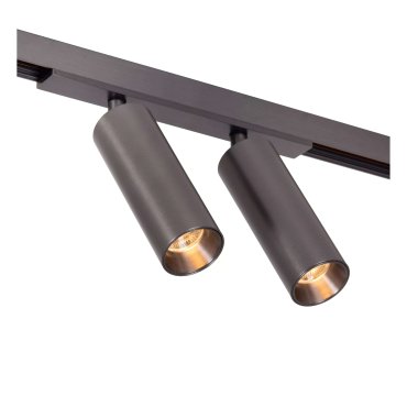 Lucide Linial Moxx - système de rails magnétiques - spot sur rail - 17 x 4,5 x 10 cm - LED 2 x 10W incl. - Fonction de gradation et couleur de lumière réglable via l'application - noir chrome mat