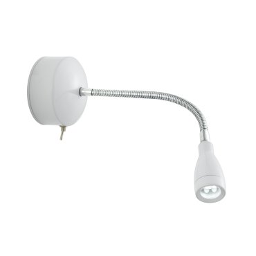 Searchlight LED Adjustable Wall Lights - applique murale avec interrupteur - 8 x 28,5 cm - 0,5W LED inclus - blanc