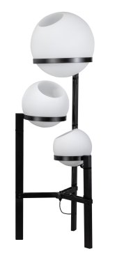 ETH Orb Opal - lampadaire - Ø 40 x 140 cm - noir et blanc