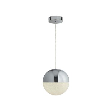 Searchlight Marbles - lampe suspendue - Ø 25 x 150 cm - 18W LED dimmable inclus - chrome