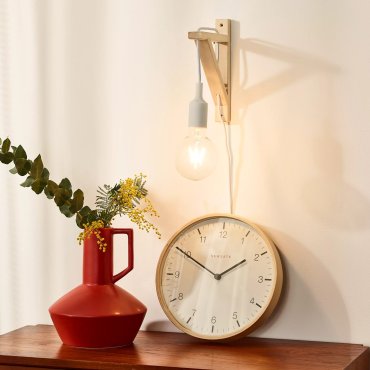 Lucide Fix - applique murale avec interrupteur sur câble - 3.2 x 19 x 22.5cm - blanc