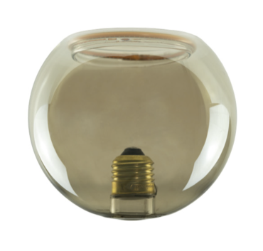 Segula Ampoule LED - Globe flottant intérieur - Ø 12,5 x 11,5 cm - E27 - 5,2W dimmable - 1900K - fumé