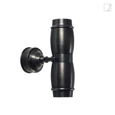 Authentage Micro Up &amp; Down on Round Base - applique murale - 7 x 18 x 23 cm - IP55 - bronze