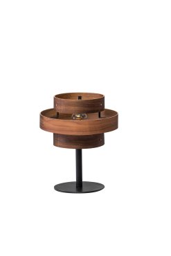 ETH Walnut - lampe de table - Ø 31 x 38 cm - brun