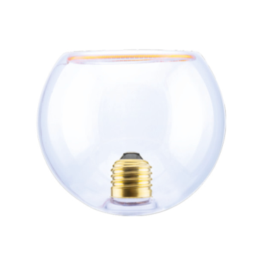 Segula Ampoule LED - Globe flottant à l'intérieur - Ø 12,5 x 11,5 cm - E27 - 4,5W dimmable - 2200K - transparent