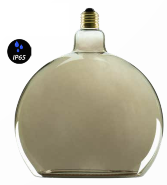 Segula Ampoule LED - Globe flottant - Ø 20 x 23 cm - IP65 - E27 - 4,5W dimmable - 1900K - fumé