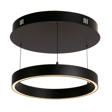 Searchlight Layla - lampe suspendue -Ø 44 x 190 cm - 29W dim-to-warm LED inclus - motion controlled - noir