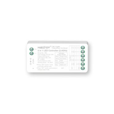 Contrôleur LED KLUS MONO, CCT, RGB, RGBW, RGBW + CCT - 5-en-1 - 12 à 48V - 288W