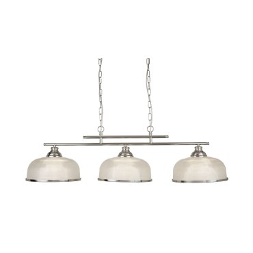 Searchlight Bistro II - lampe suspendue - 99 x 27 x 80 cm - argent satiné