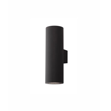 Nova Luce Alp - applique murale - 7 x 5,5 x 17 cm - 2 x 10W LED inclus - IP65 - noir