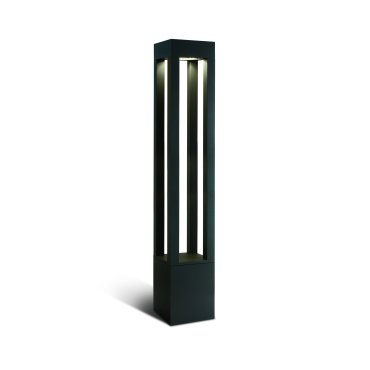 ONE Light Cage Light I - lampe de jardin - 16 x 16 x 90 cm - 22W LED inclus - IP65 - anthracite - couleur de lumière blanche