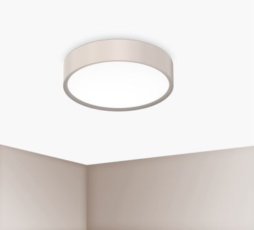 Century Italia Blanca Luxe - plafonnier - Ø 30 x 7 cm - 17W LED inclus - champagne