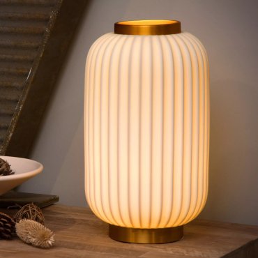 Lucide Gosse - lampe à poser - Ø 19,7 x 33,7 cm - blanc