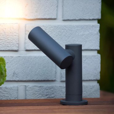 Lucide Tatum - spot de jardin - 10 x 14 x 13 cm - 4,5W LED inclus - IP65 - anthracite