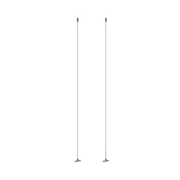 Lucide Linial - système de rails magnétiques - kit câble de suspension - 5 x 1,4 x 200 cm - noir chrome mat