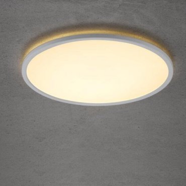 Nordlux Smart Oja - plafonnier - éclairage intelligent - Ø 60 x 2,3 cm - 30W LED inclus - 2700K-6500K - blanc