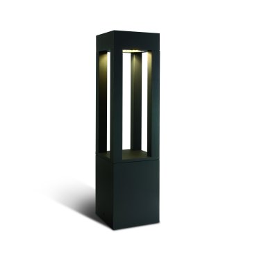 ONE Light Cage Light - lampe de jardin - 16 x 16 x 60 cm - 22W LED inclus - IP65 - anthracite - couleur de lumière blanc chaud