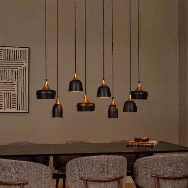 Lucide Chayanne - lampe suspendue - 125 x 35 x 156,5 cm - noir