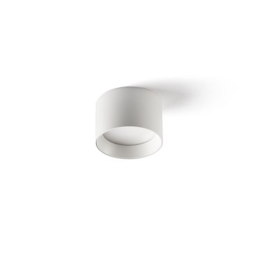 Faro Mizu - plafonnier - Ø 9 x 6 cm - 8W LED inclus - blanc mat