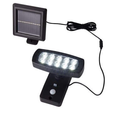 Searchlight Nila - Applique d'extérieur avec capteur solaire - 17 x 15 x 14,5 cm - 2,5W LED inclus - IP44 - anthracite