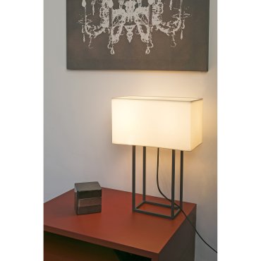 Faro Vesper - lampe à poser - 40 x 20 x 60 cm - brun et beige