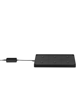Nova Luce Base - station de charge pour 6 lampes de table - 42,5 x 3,5 x 27 cm