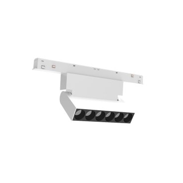 VK Lighting Eiva - système de rails magnétiques - poutre de rail inclinable - 11,1 x 2,15 x 9,9 cm - 6W LED inclus - dimmable DALI - blanc