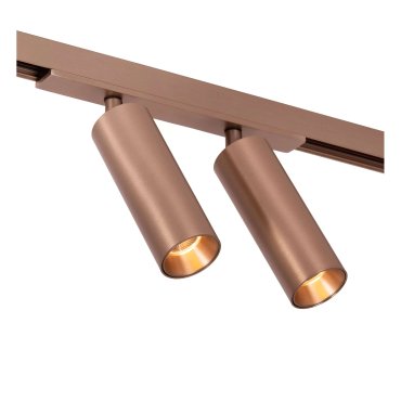 Lucide Linial Moxx - système de rails magnétiques - spot sur rail - 17 x 4,5 x 10 cm - LED 2 x 10W incl.  - Fonction de gradation et couleur de lumière réglable via l'application - champagne