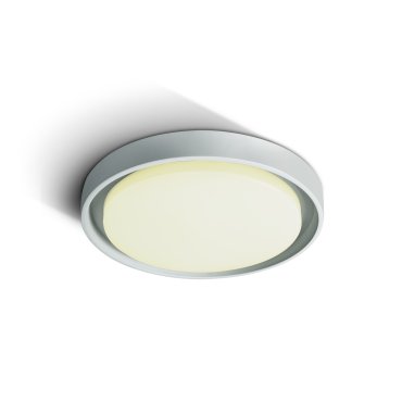 ONE Light Outdoor Project - plafonnier extérieur - Ø 34 x 5 cm - 30W LED inclus - IP54 - blanc
