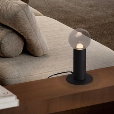 Nova Luce Chronos - lampe à poser - Ø 15 x 30 cm - 11W dimmable LED inclus - noir