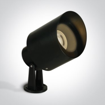 ONE Light Spots de Jardin - spot à piquer au sol - culot GU10 - Ø 12 x 20,5 cm - IP65 - noir