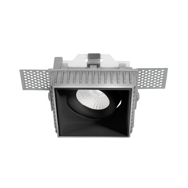 Nova Luce Brad - spot encastrable sans garniture - 88 x 88 mm, 85 x 85 mm taille d'encastrement - noir