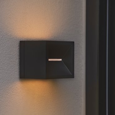 Nordlux Rivo - applique murale extérieure - 10 x 10 x 10 cm - 8W LED inclus - IP54 - noir