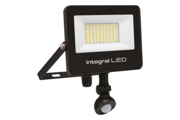 Integral LED Super Slim 2 – projecteur avec détecteur de mouvement  – 22,2 x 3,9 x 25,5 cm – 50W LED inclus – via Tuya Smart – couleur de lumière réglable - IP67 – noir