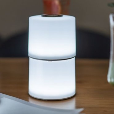 Lutec Noma - kit de démarrage pour lampe de table d'extérieur - éclairage intelligent - 10 x 10 x 36,5 cm - 2 x 2,3W LED inclus - IP44 - blanc