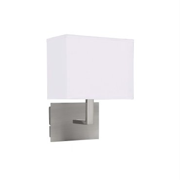 Searchlight Wall - applique murale avec interrupteur - 20 x 25,5 cm - nickel mat