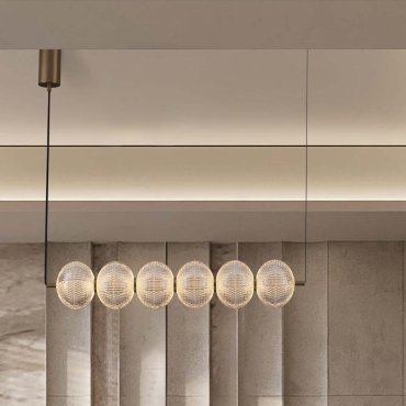 Nova Luce Klelia - lampe suspendue - 85 x 120 x 15 cm - 34W dimmable LED inclus - laiton doré