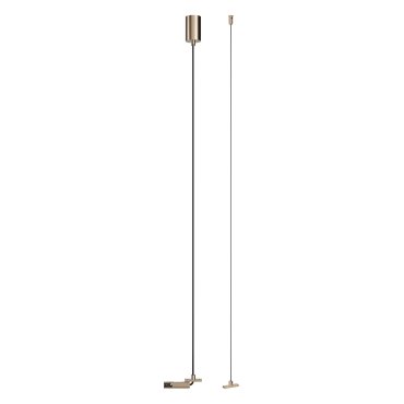 Lucide Linial - système de rails magnétiques - kit de suspension par câble pour driver externe - 4,5 x 4,5 x 200 cm - champagne