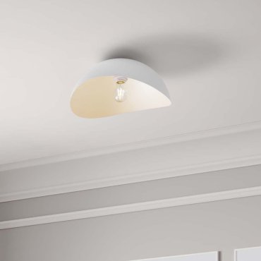 Nova Luce Opsi - plafonnier - Ø 40 x 20 cm - blanc sablé